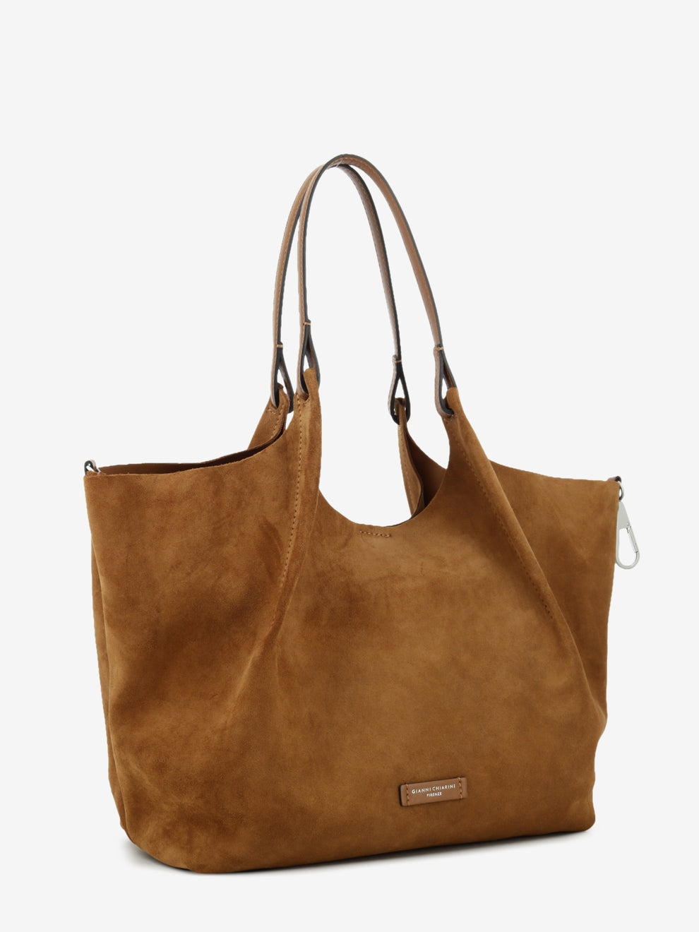 Borsa Dua in suede caramel
