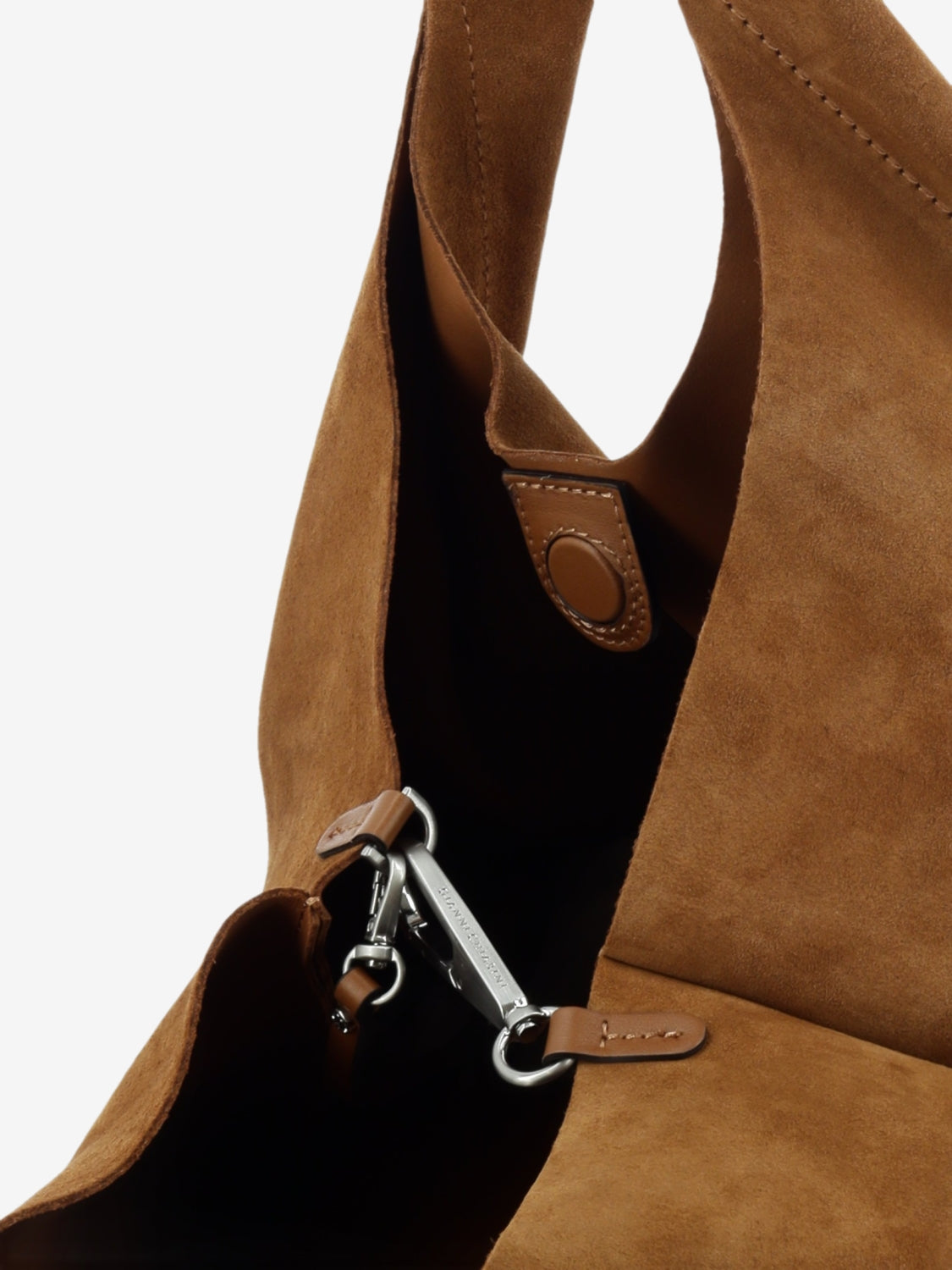 Borsa Dua in suede caramel