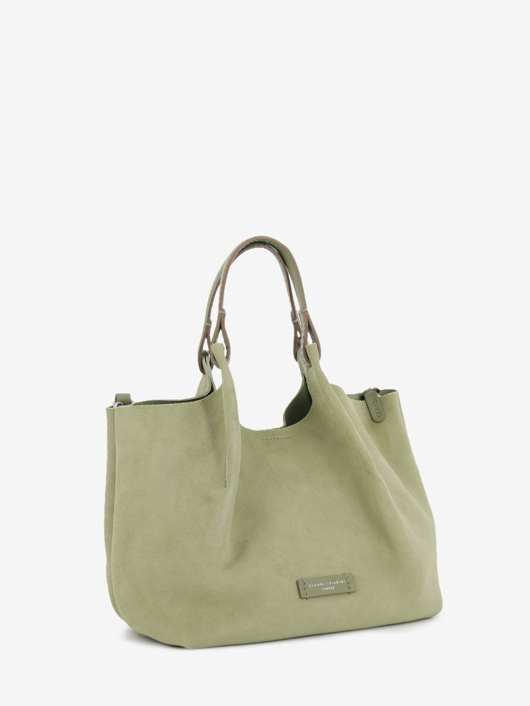 Borsa Dua in suede willow