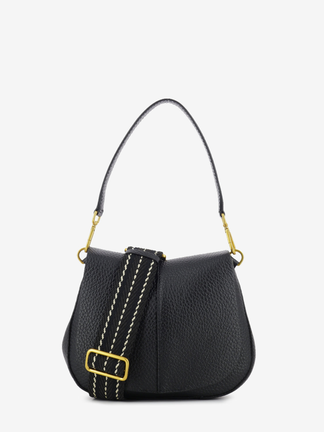 Helena round black bag