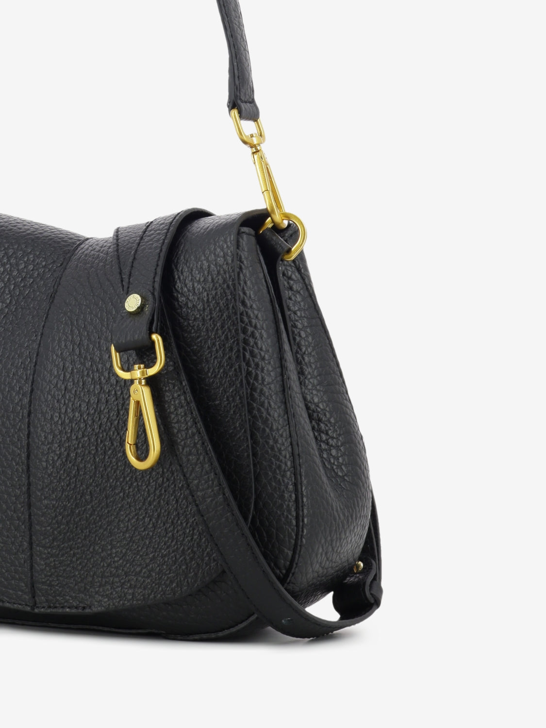 Helena round black bag