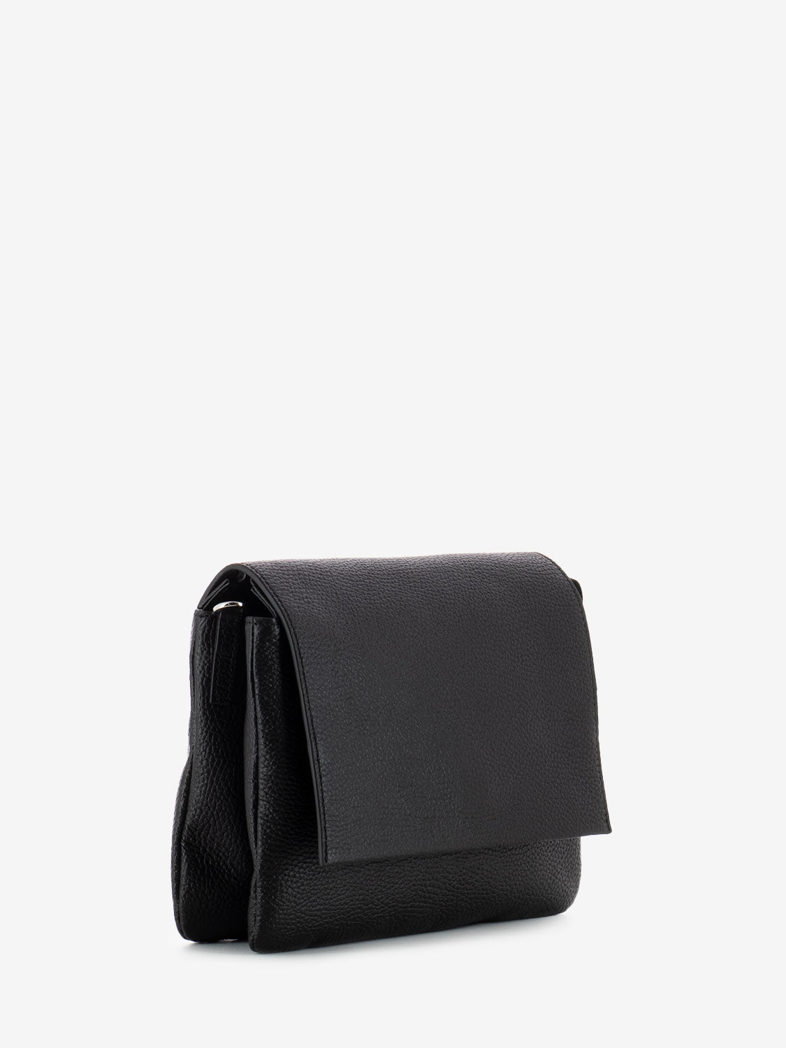 Three black leather bag