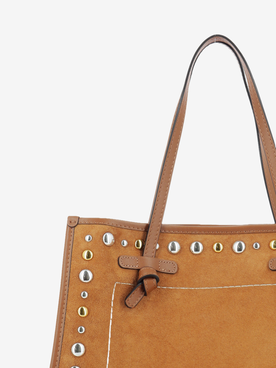Borsa in suede Marcella caramel