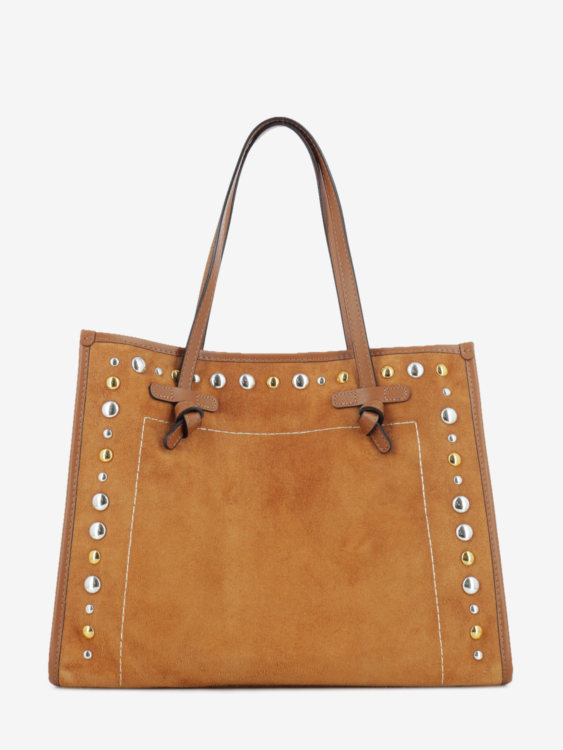 Borsa in suede Marcella caramel