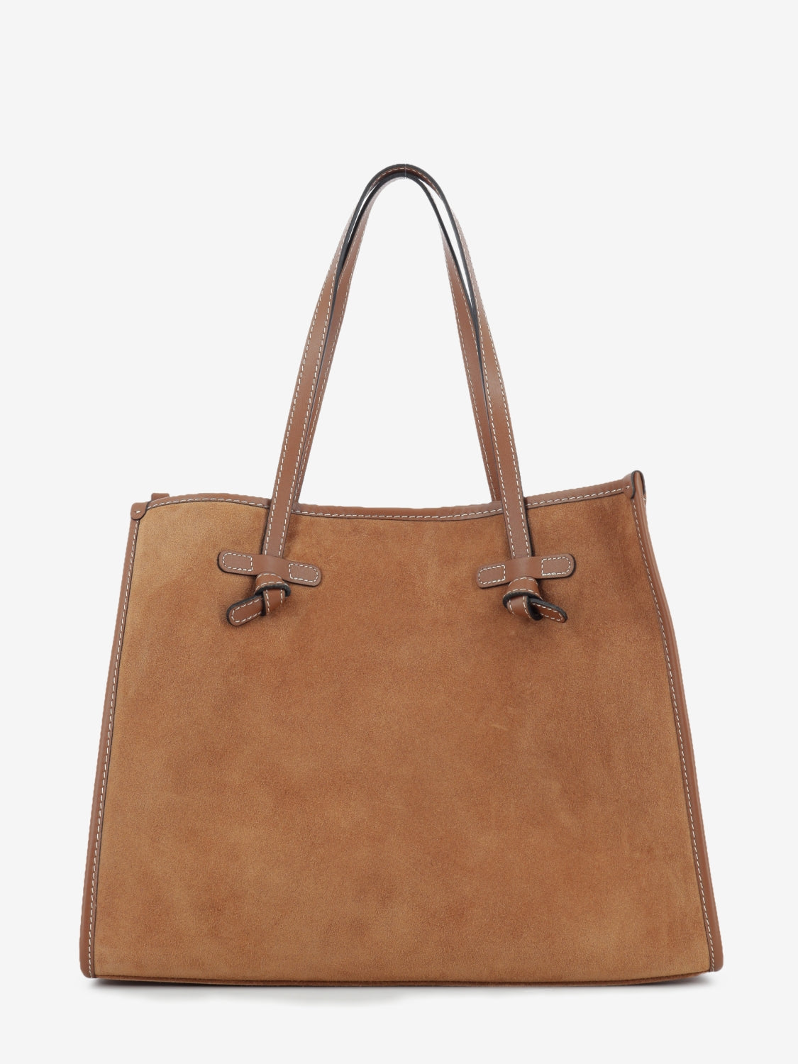 Borsa in suede Marcella caramel