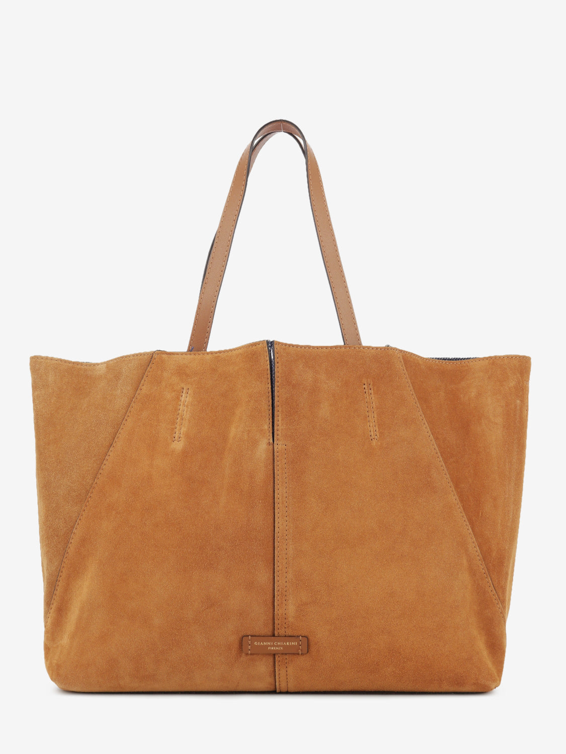 Borsa in suede Maya caramel