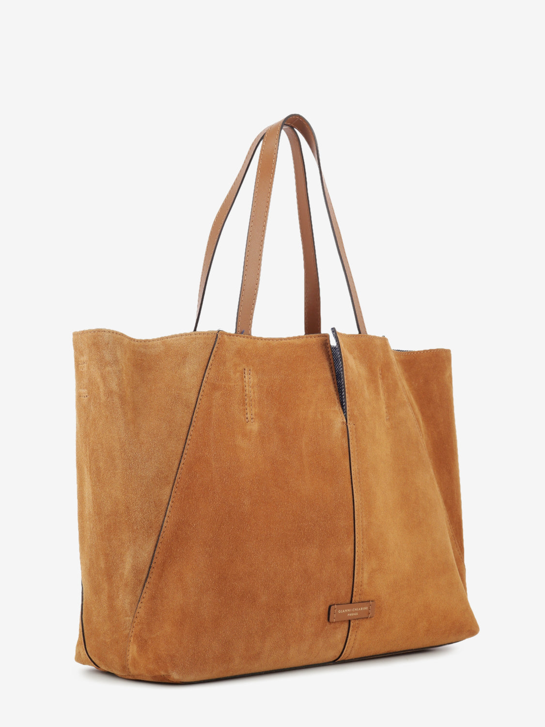 Borsa in suede Maya caramel