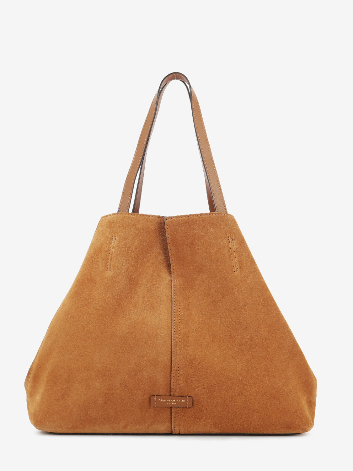 Borsa in suede Maya caramel
