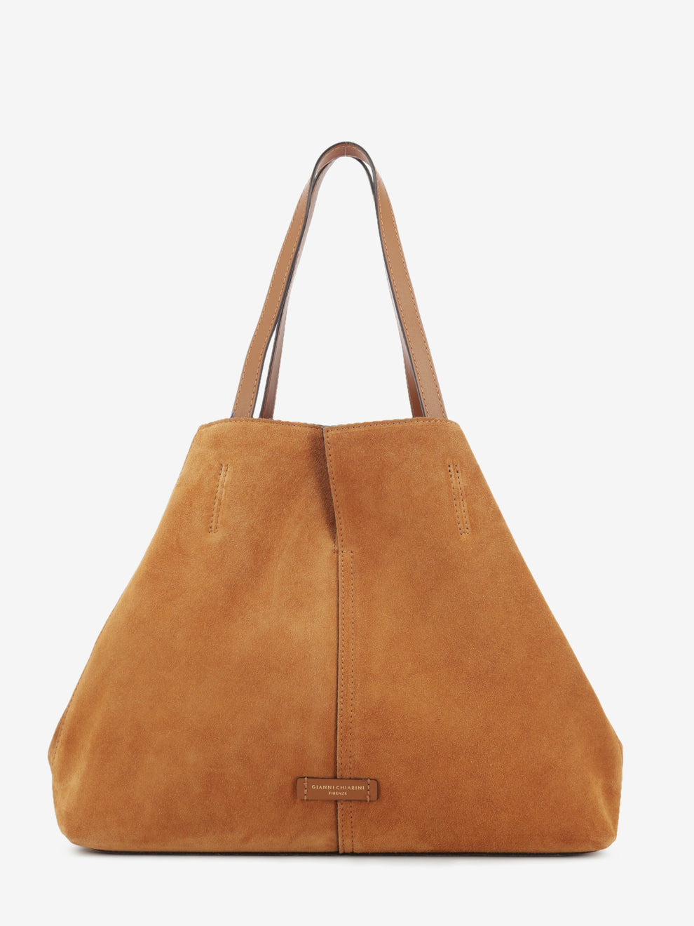 Borsa in suede Maya caramel