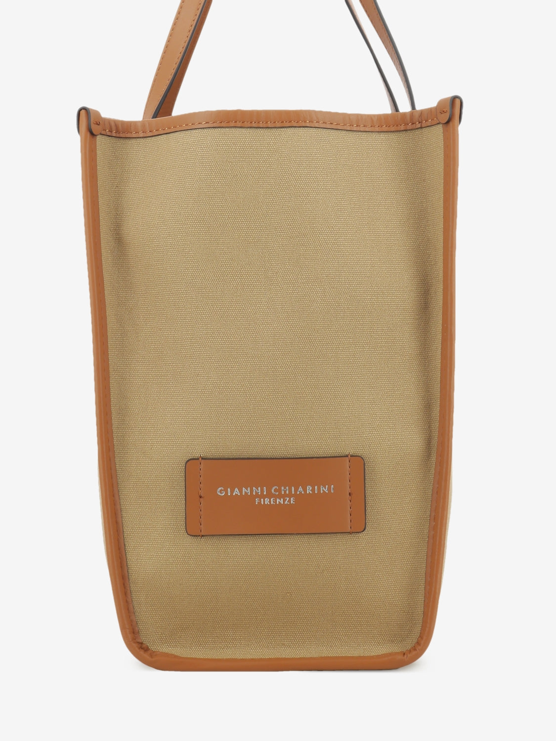 Marcella rope / leather / caramel fabric and leather bag