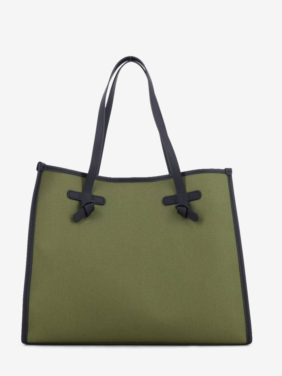 Borsa Marcella in tessuto e pelle militare