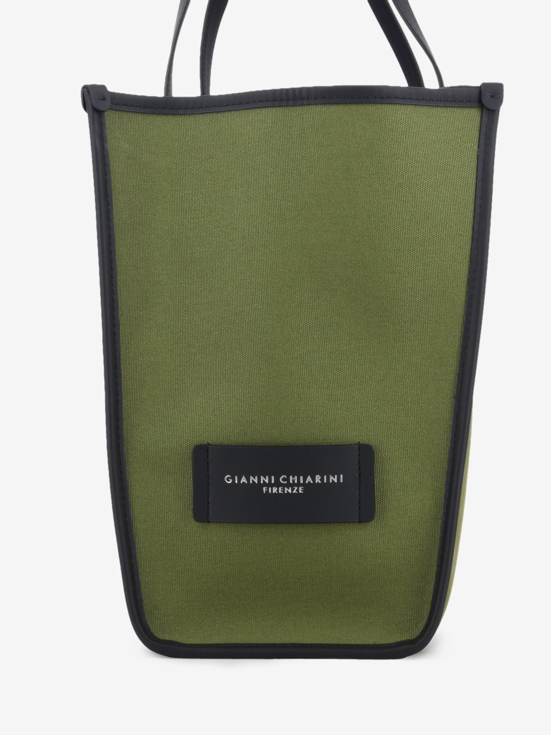Borsa Marcella in tessuto e pelle militare