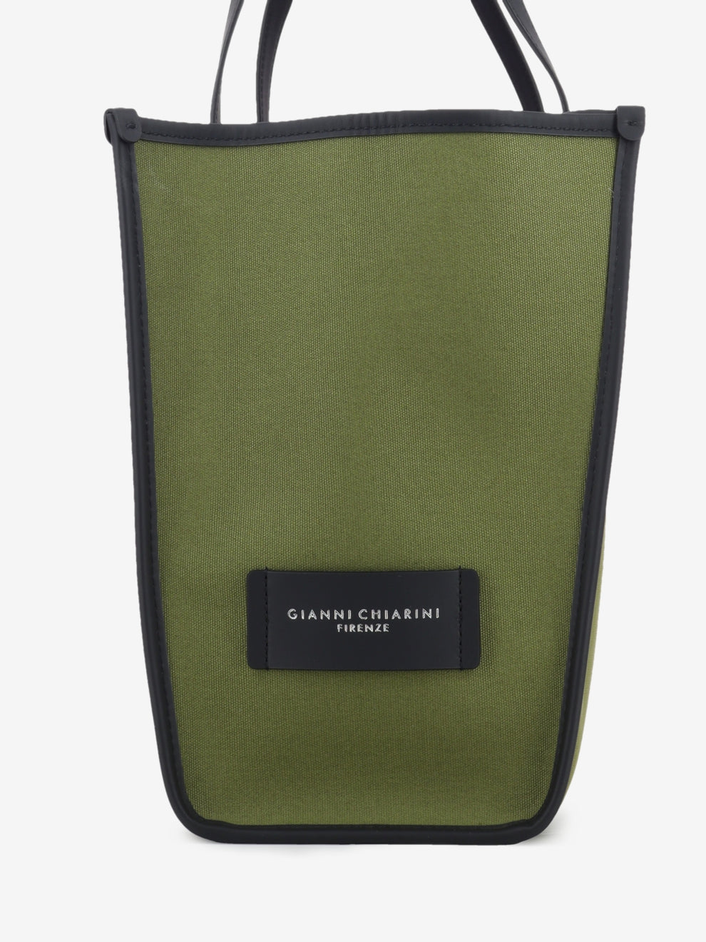 Borsa Marcella in tessuto e pelle militare