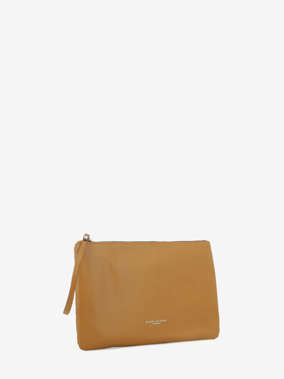 Borsa Marcella in tessuto e pelle panna / caramello