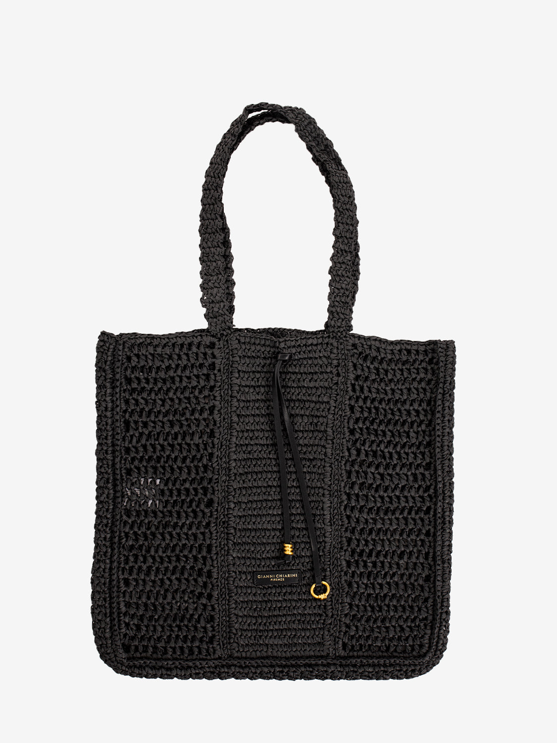 Gianni Chiarini Firenze - Nefeli black crochet bag | STIMM