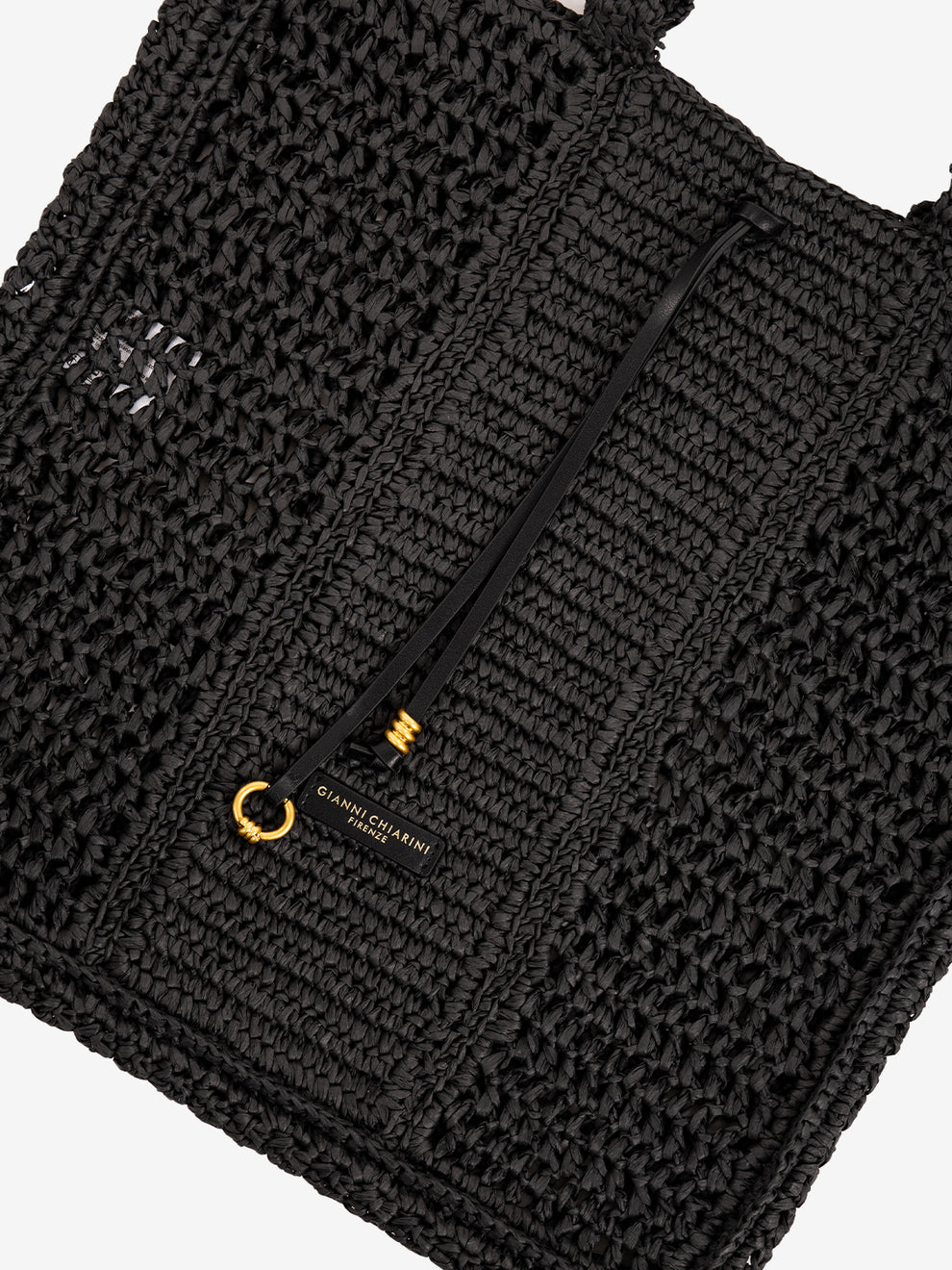 Nefeli black crochet bag