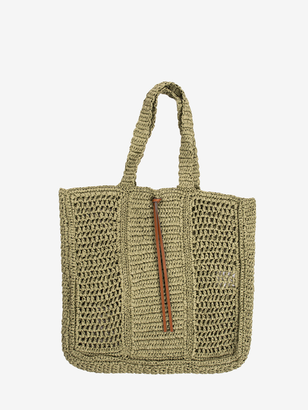 Nefeli green crochet bag