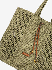 Nefeli green crochet bag