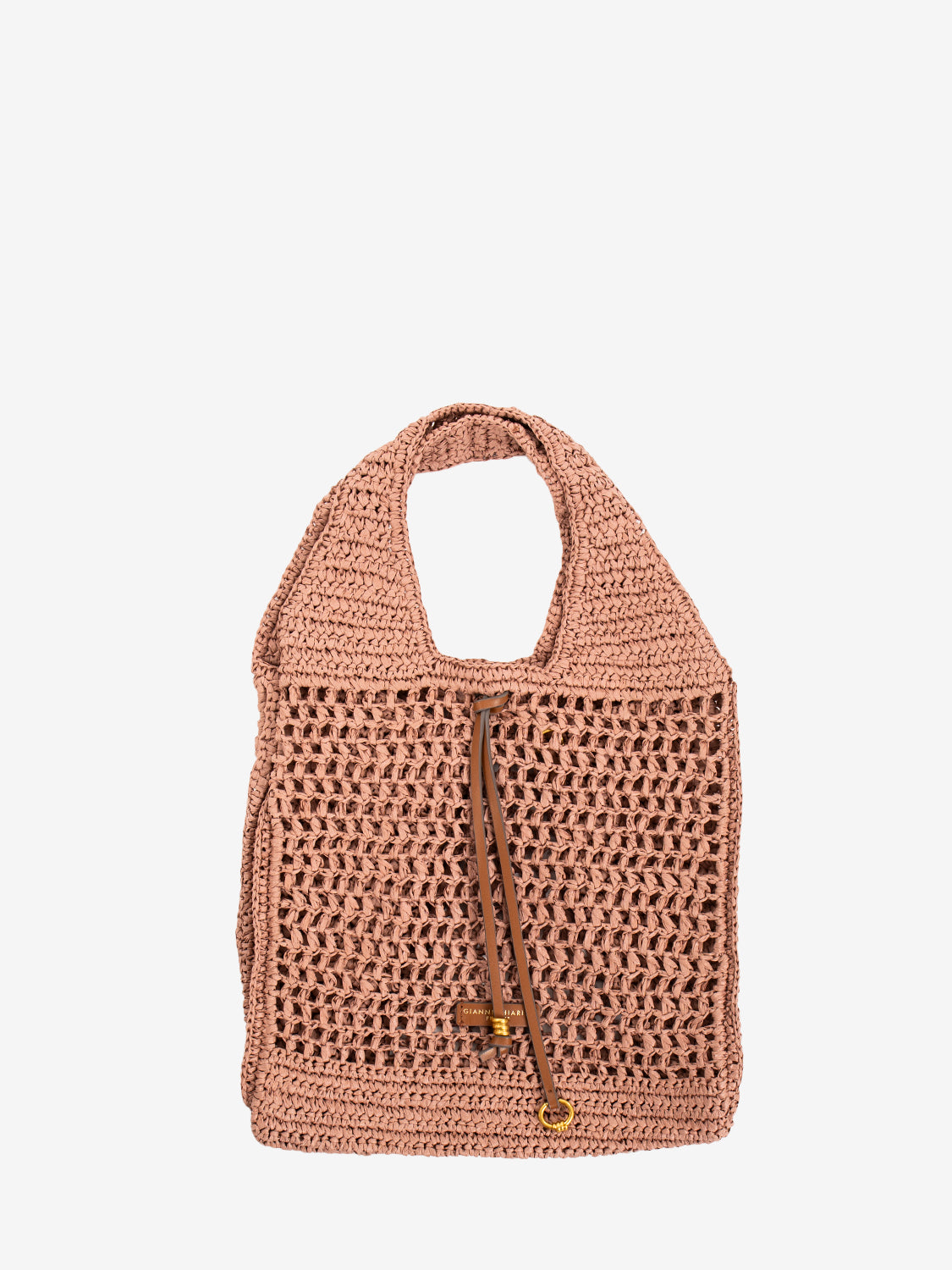 Borsa Nefeli in crochet blush