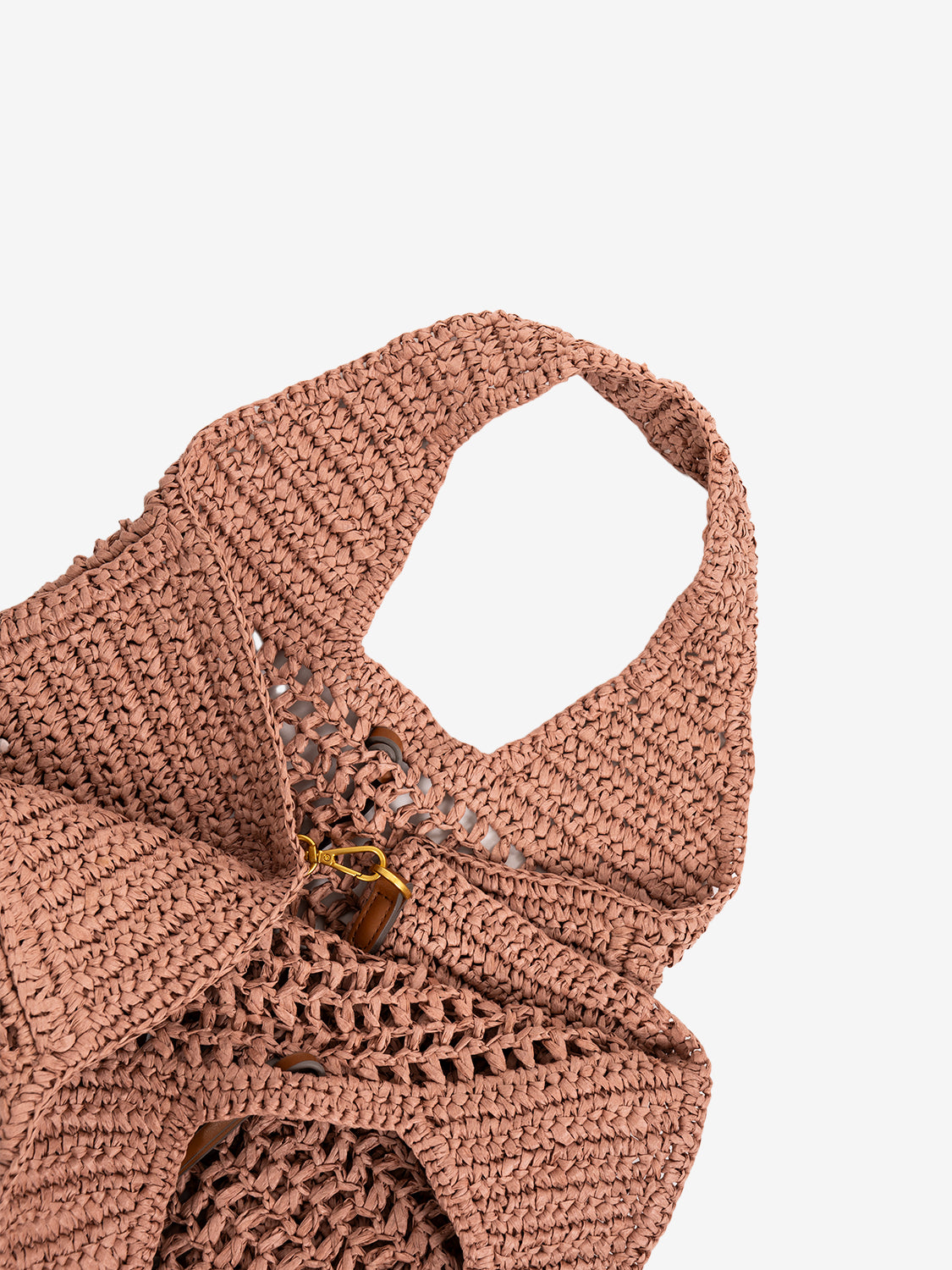 Borsa Nefeli in crochet blush