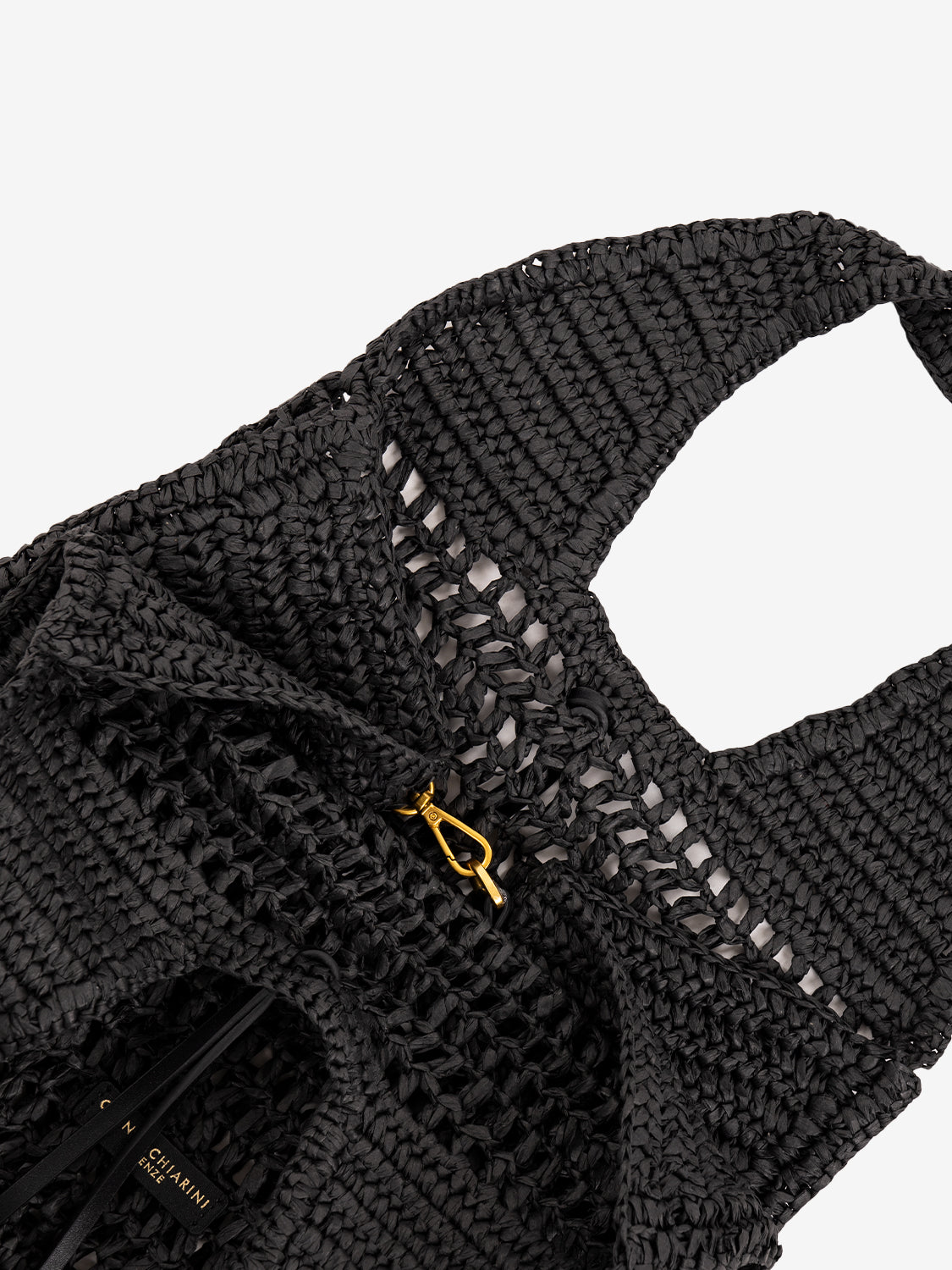 Nefeli black crochet bag