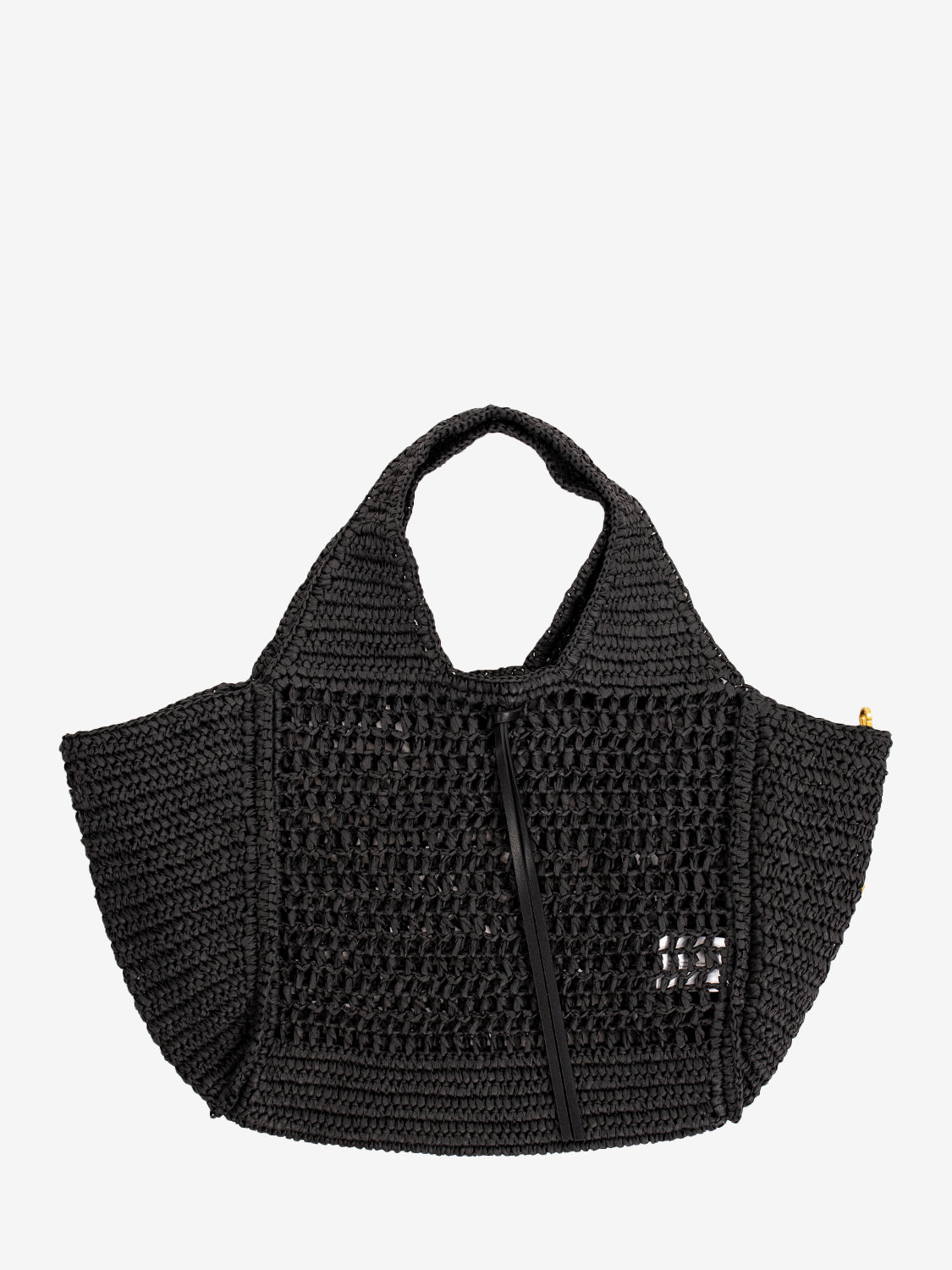 Nefeli black crochet bag