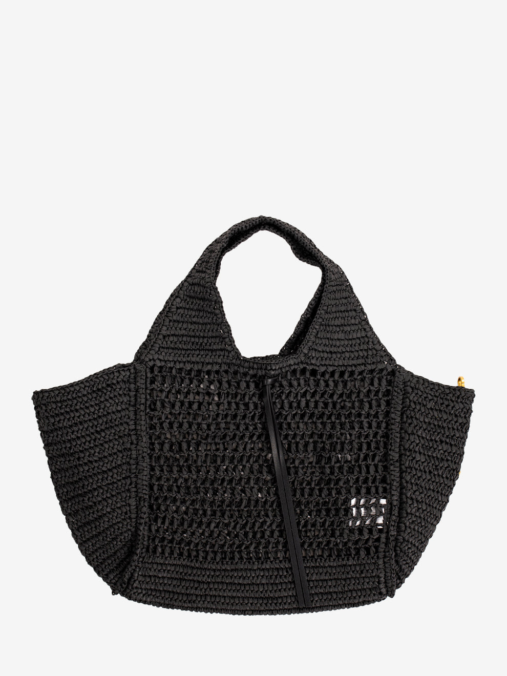 Nefeli black crochet bag