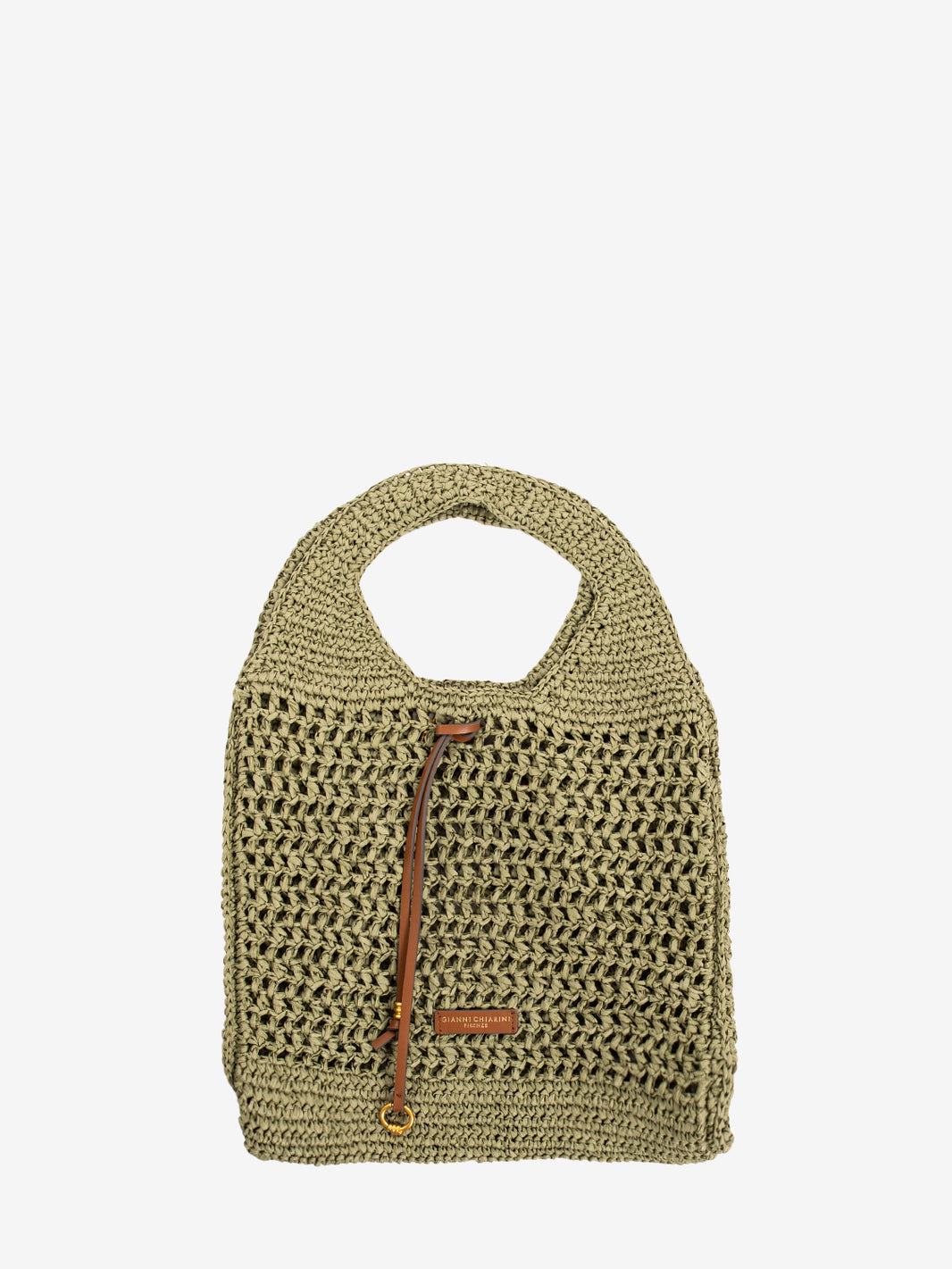 Nefeli green crochet bag