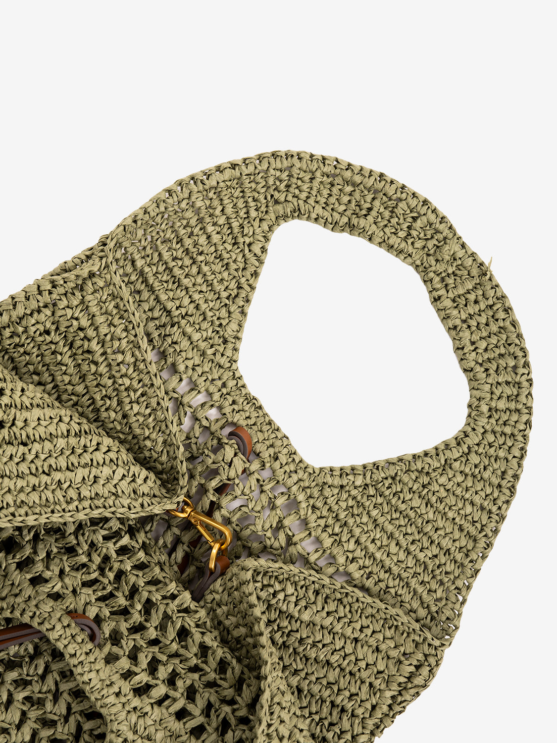 Borsa Nefeli in crochet verde