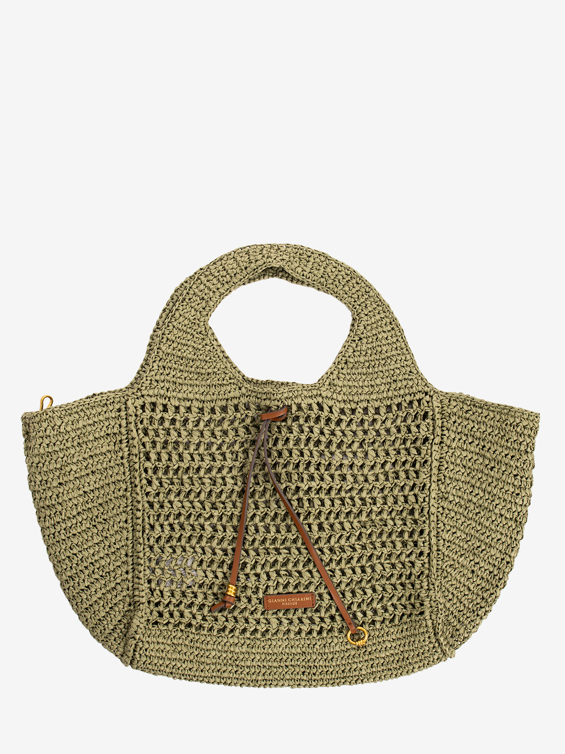 Borsa Nefeli in crochet verde