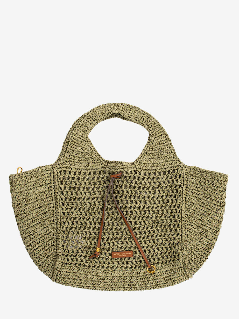 Borsa Nefeli in crochet verde