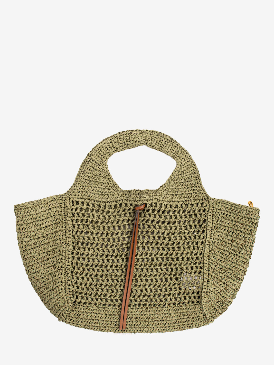 Borsa Nefeli in crochet verde