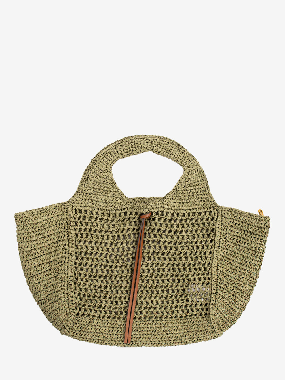 Borsa Nefeli in crochet verde