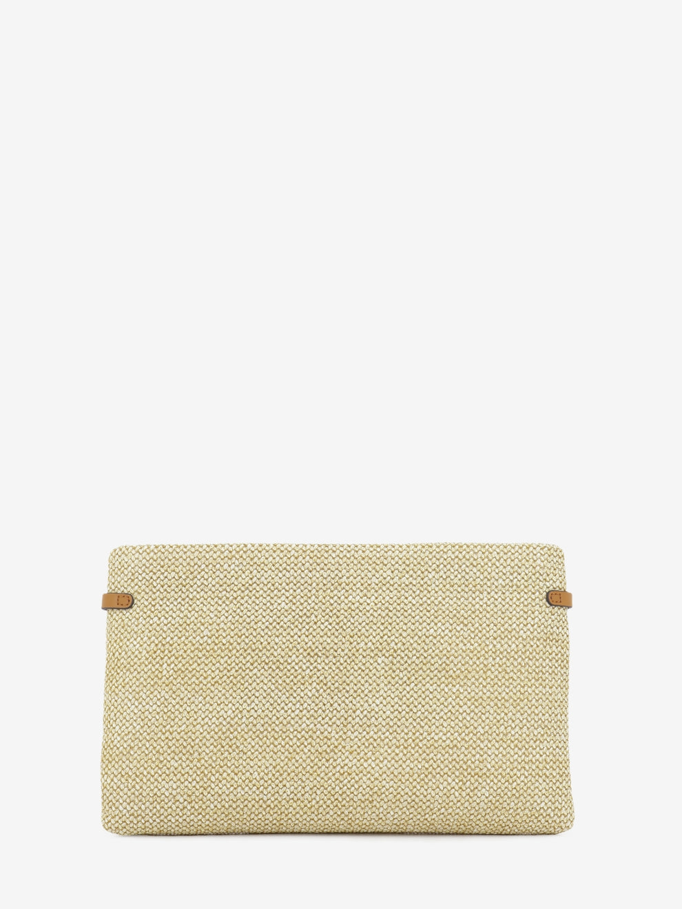 Hermy natural straw clutch