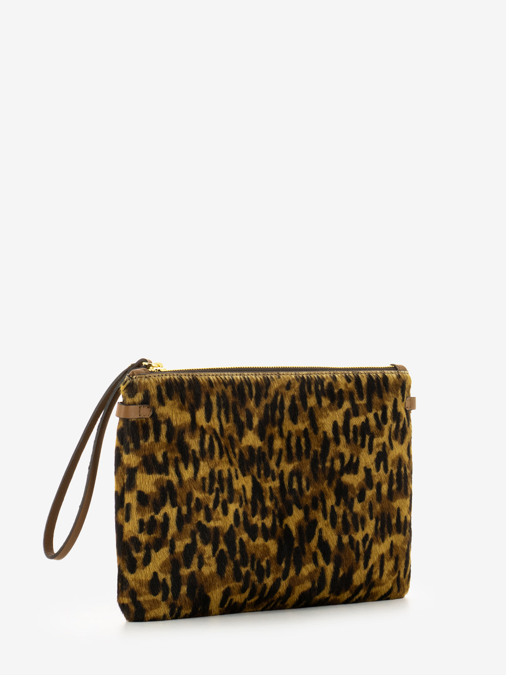 Pochette Hermy in pelle lince / cuoio