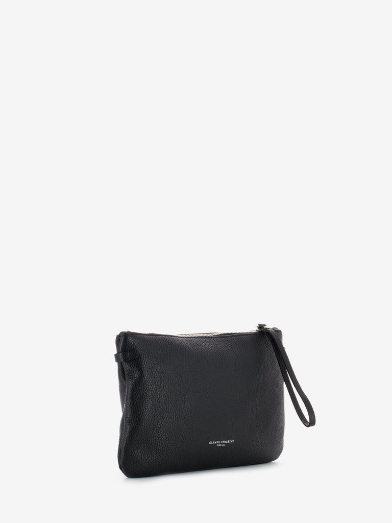 GIANNI CHIARINI - Pochette Hermy in pelle nera