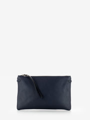 GIANNI CHIARINI - Pochette Hermy large in pelle navy
