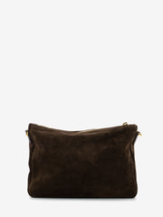 GIANNI CHIARINI - Pochette Nora in suede chocolate