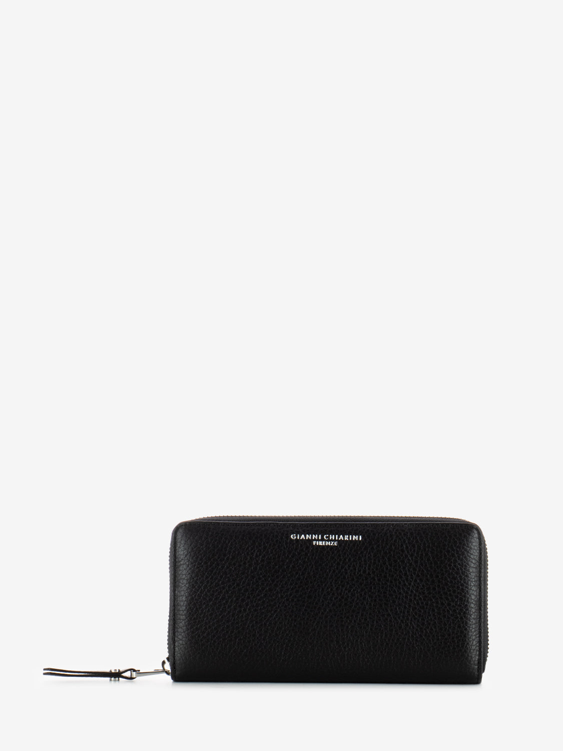 Portafoglio Grain zip around nero