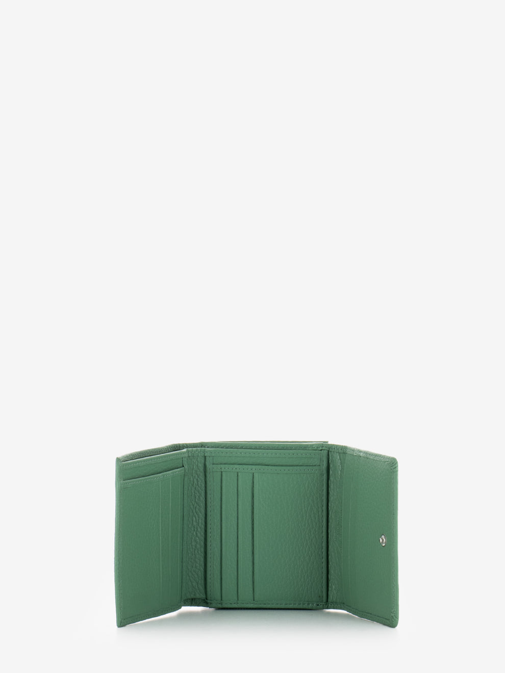 Portafoglio in pelle grain menta
