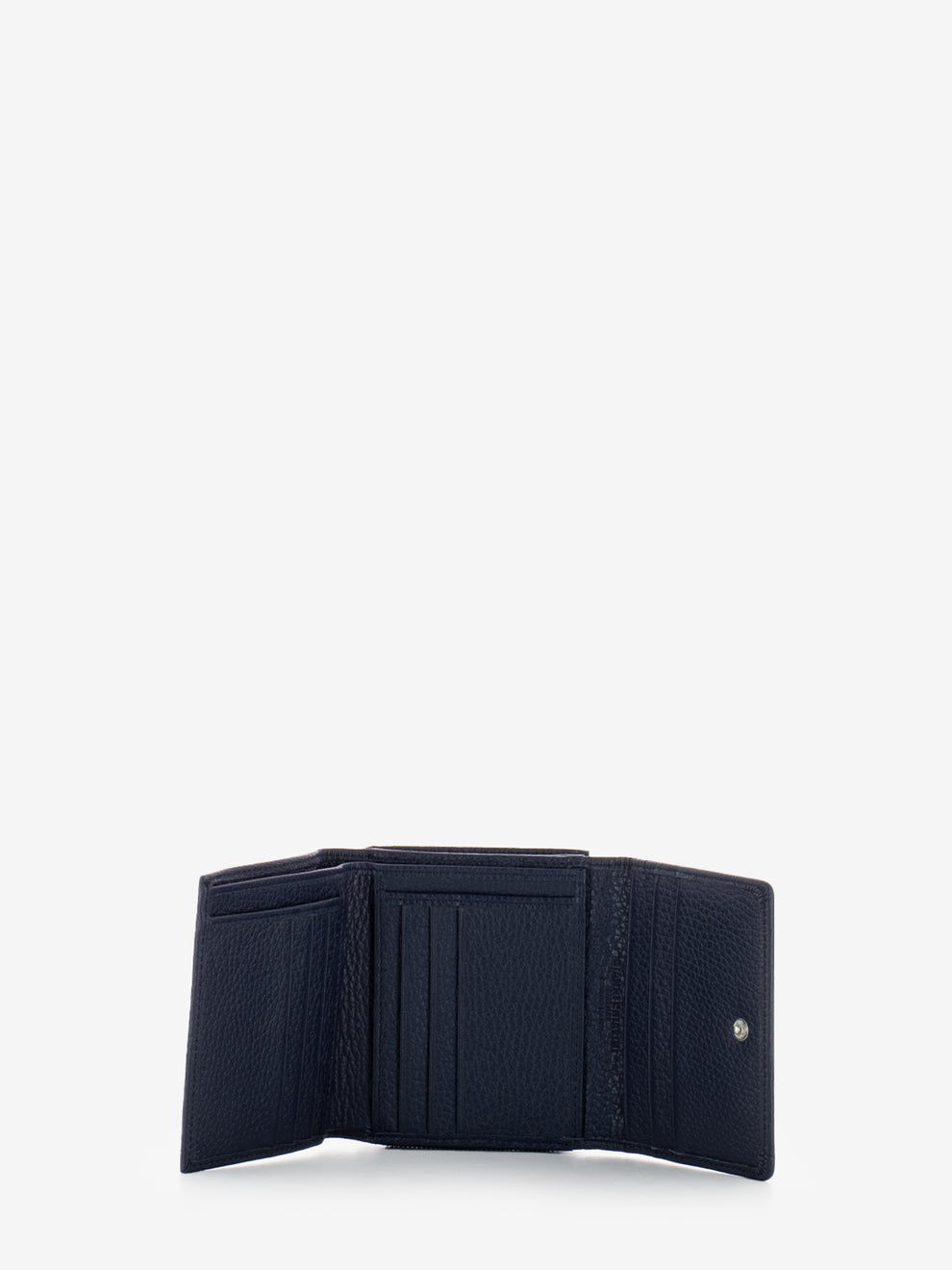 Portafoglio in pelle grain navy