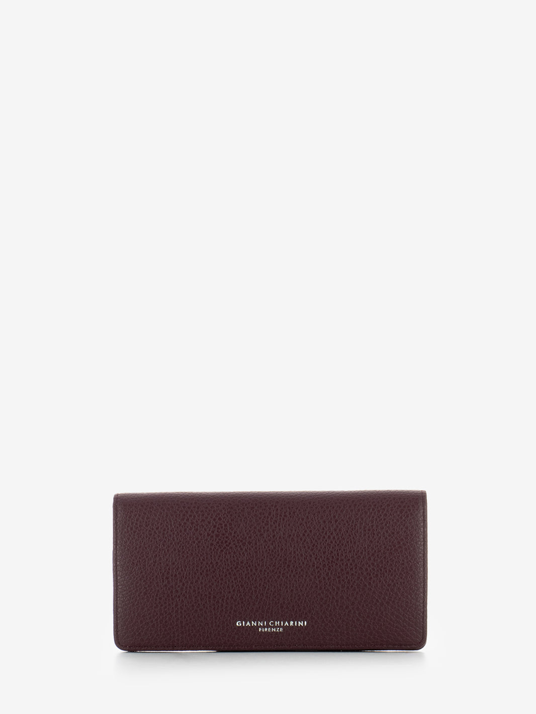 Large Grain Wallet in Wine Berry Leather