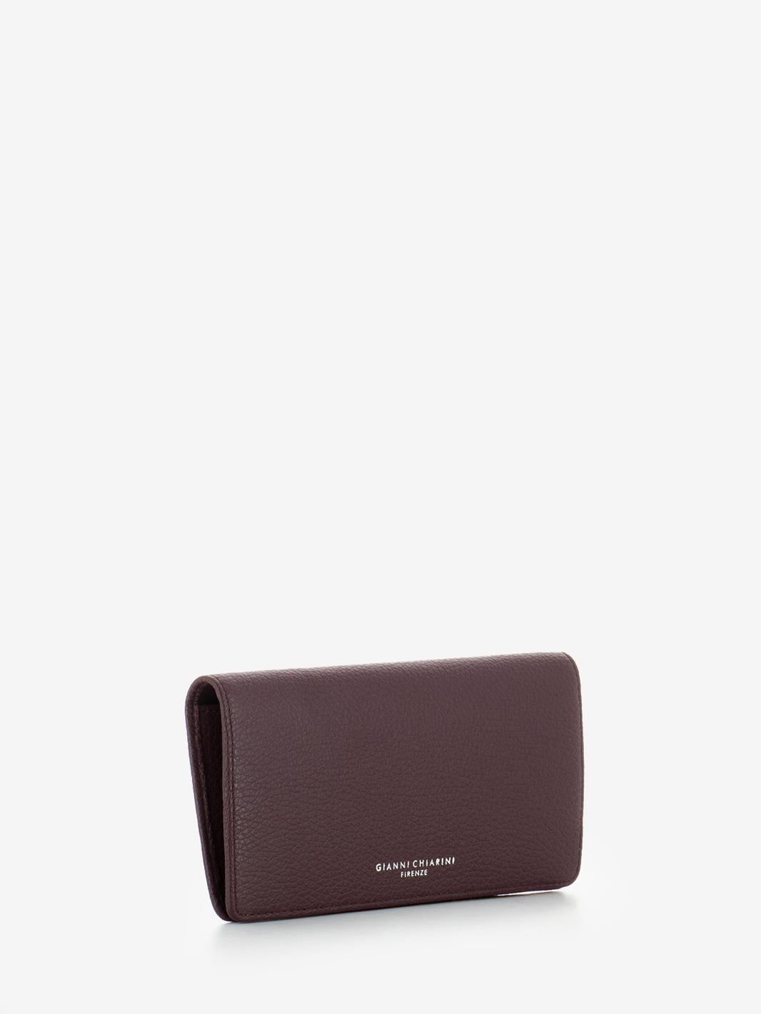 Large Grain Wallet in Wine Berry Leather