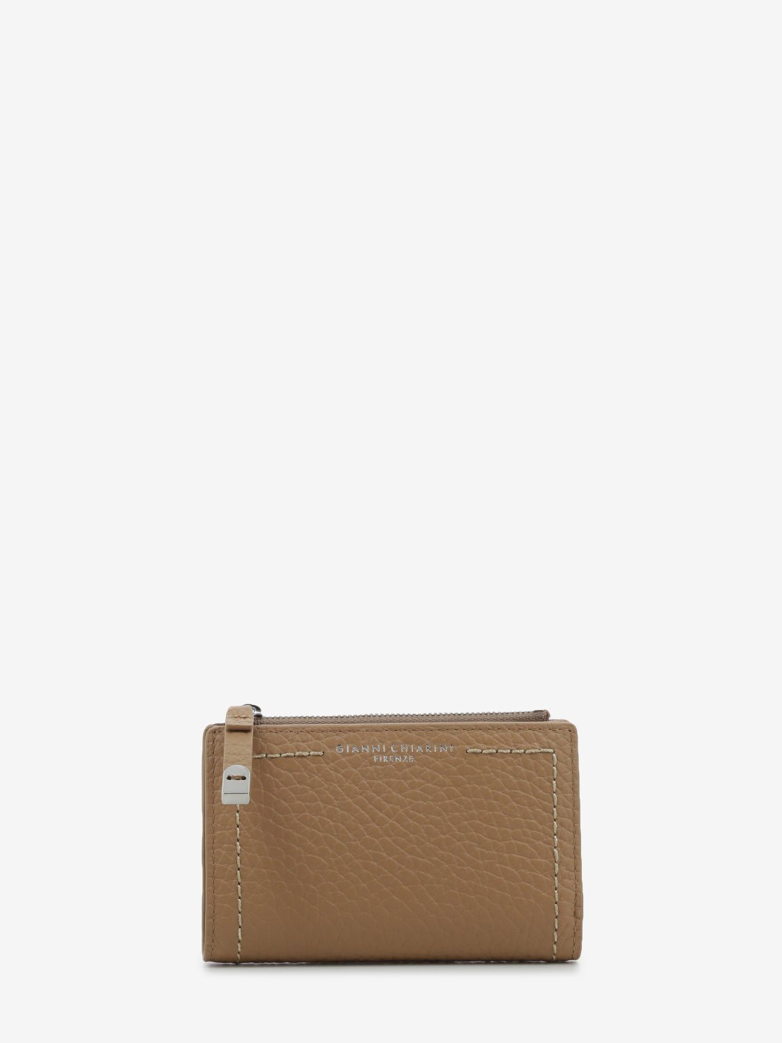 Bubble clay leather wallet