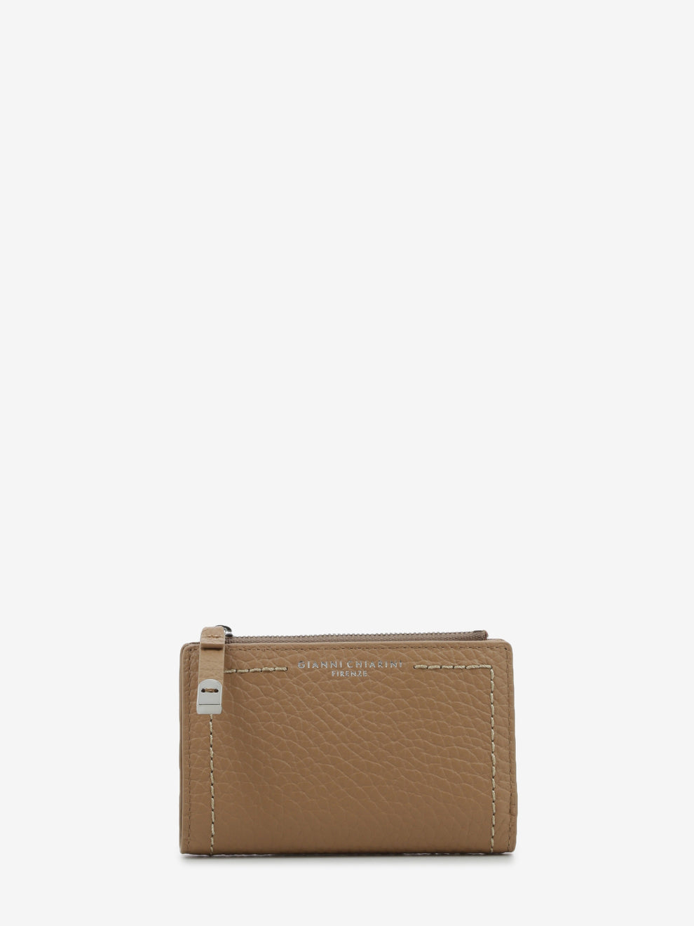 Bubble clay leather wallet