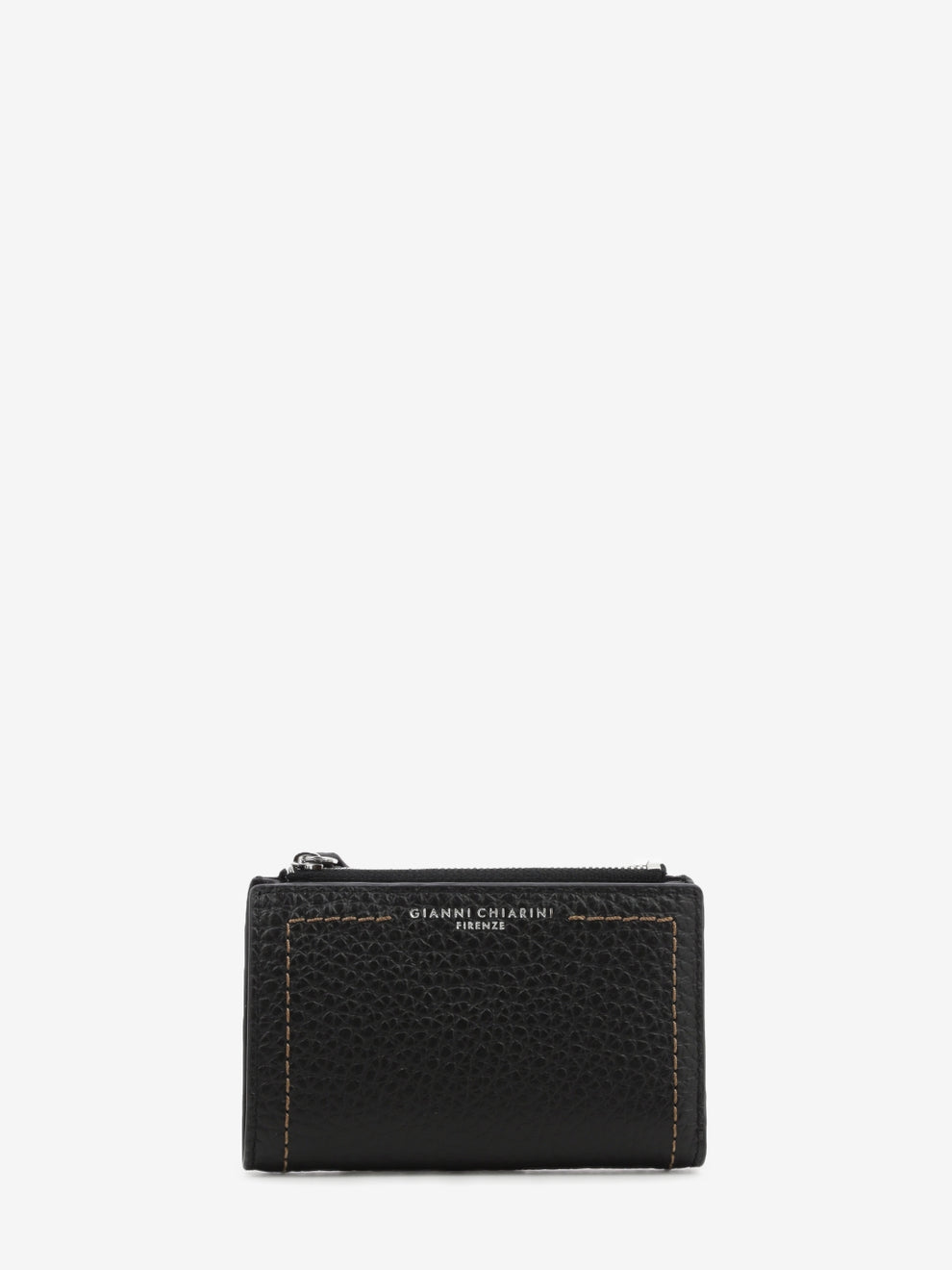 Bubble black leather wallet