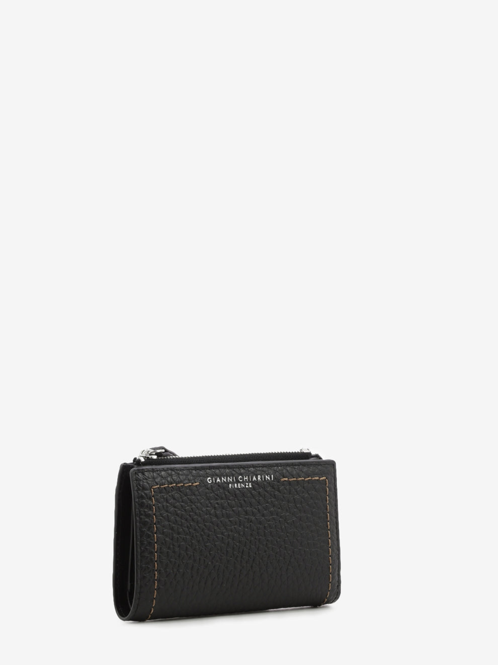 Bubble black leather wallet