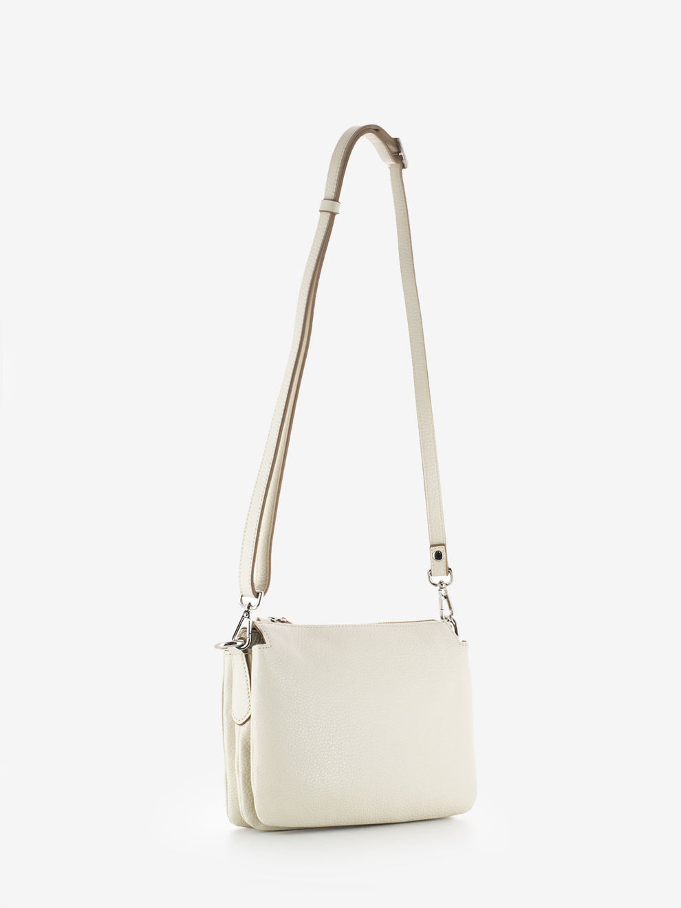Three small marble leather shoulder bag