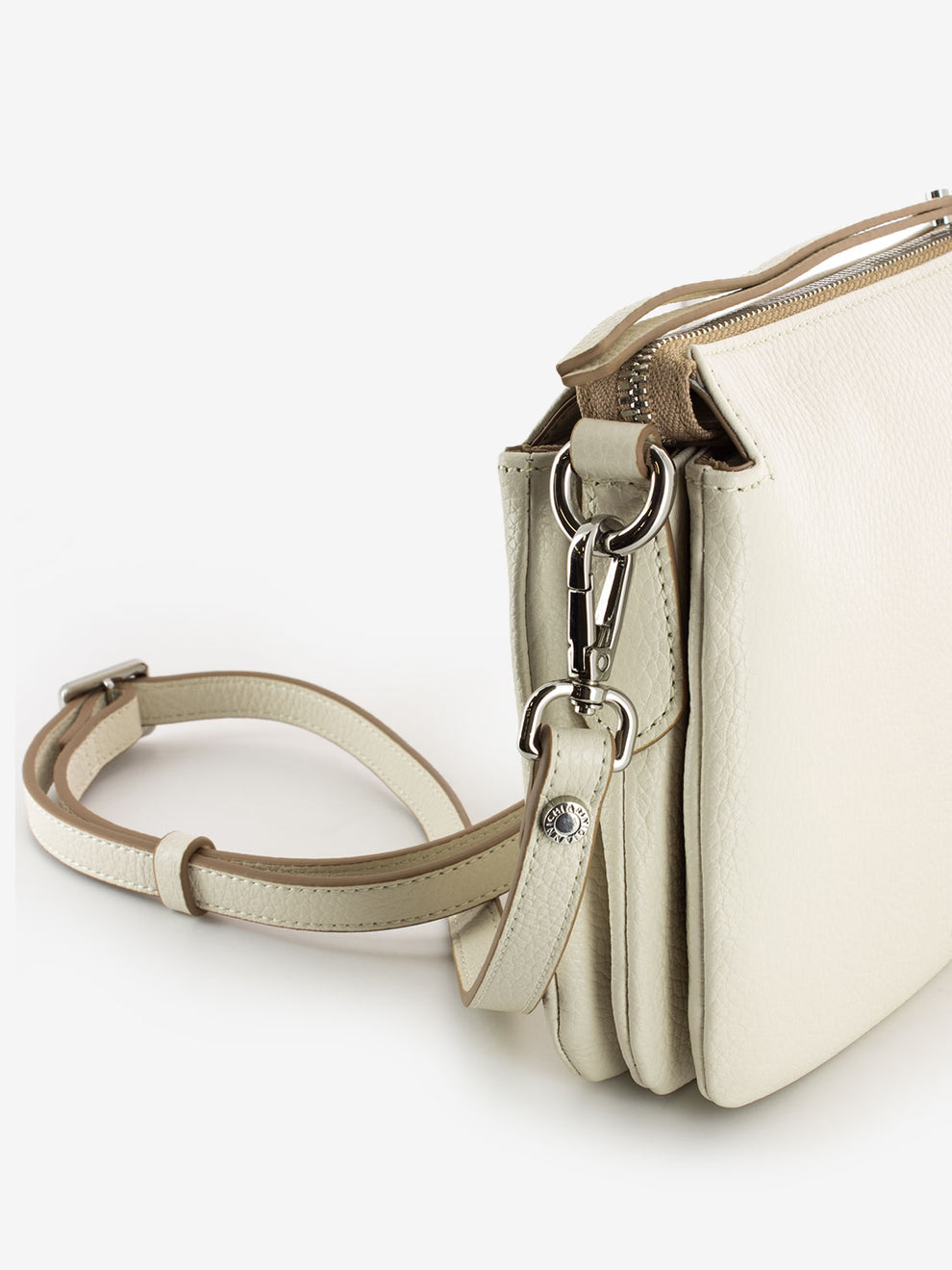 Three small marble leather shoulder bag