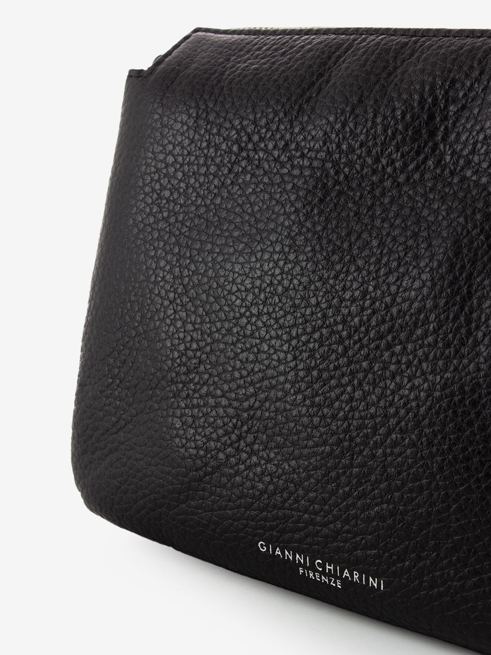 Three small shoulder bag in black leather